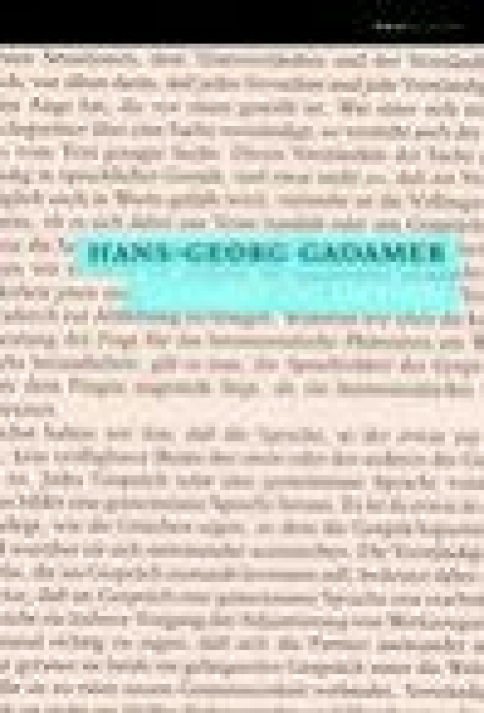 Bok: Sannhet og metode – Hans-Georg Gadamer