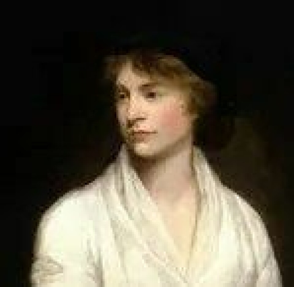 Mary Wollstonecraft – den første feminist? Maleri av John Opie (ca. 1797). (Kilde: Wikimedia commons)