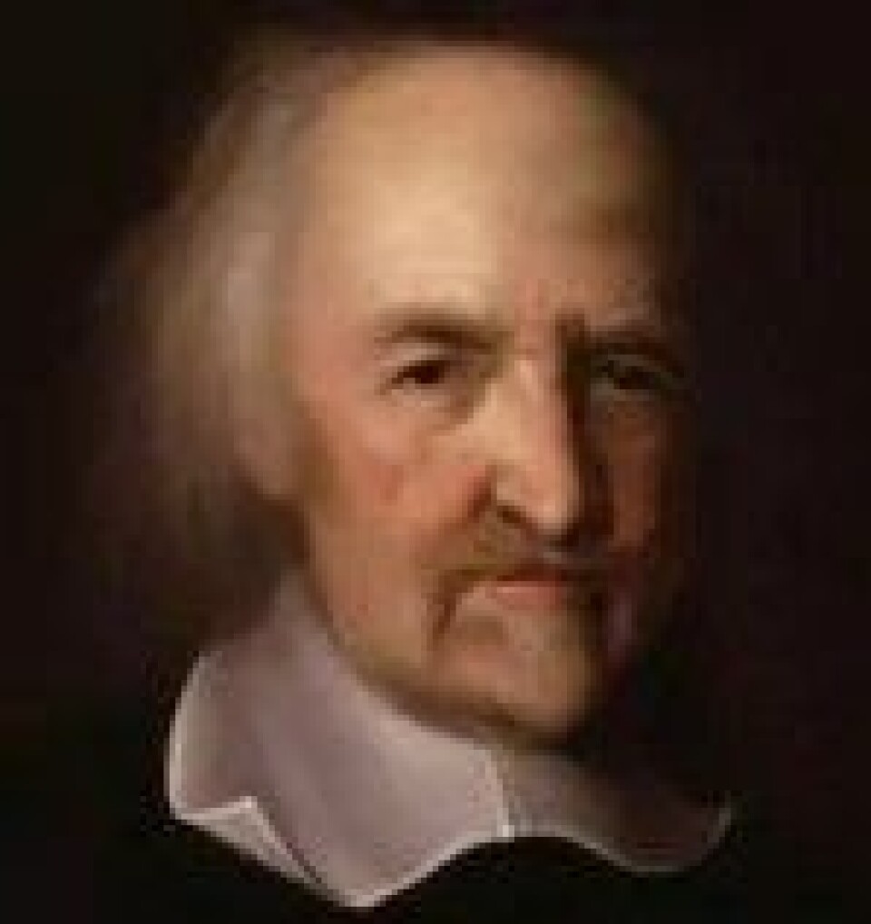 Thomas Hobbes (1588–1679). (Kilde: Wikimedia commons) Thomas Hobbes (1588–1679). (Kilde: Wikimedia commons)