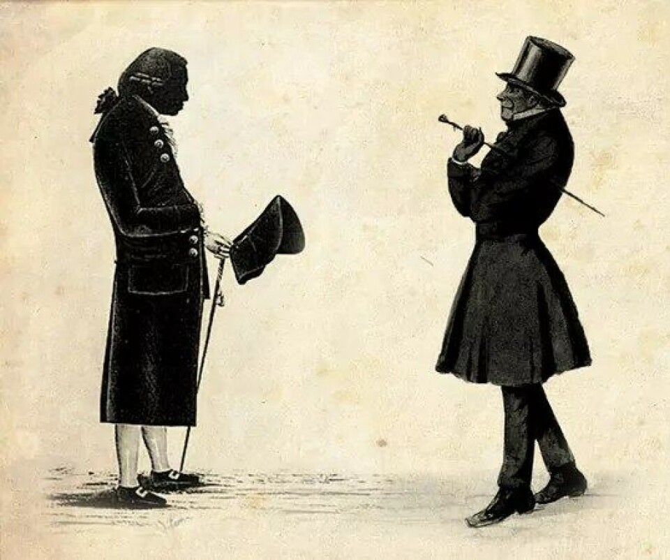 Immanuel Kant og Søren Kierkegaard. (Illustrasjon: Salongen) Immanuel Kant og Søren Kierkegaard. (Illustrasjon: Salongen)