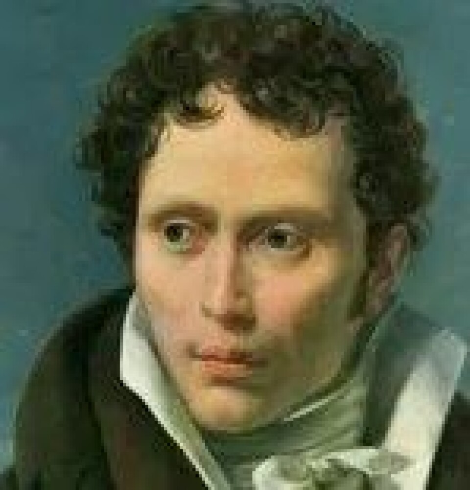 Arthur Schopenhauer (1788–1860) portrettert av Ludwig Sigismund Ruhl i 1818. (Kilde: Wikimedia commons)