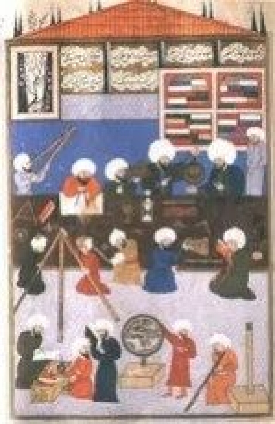 Den islamske høykulturen har en lang historie. Astronomer arbeider i Istanbul-observatoriet (1577-80). (Kilde: Istanbul University Library) Den islamske høykulturen har en lang historie. Astronomer arbeider i Istanbul-observatoriet (1577-80). (Kilde: Istanbul University Library)