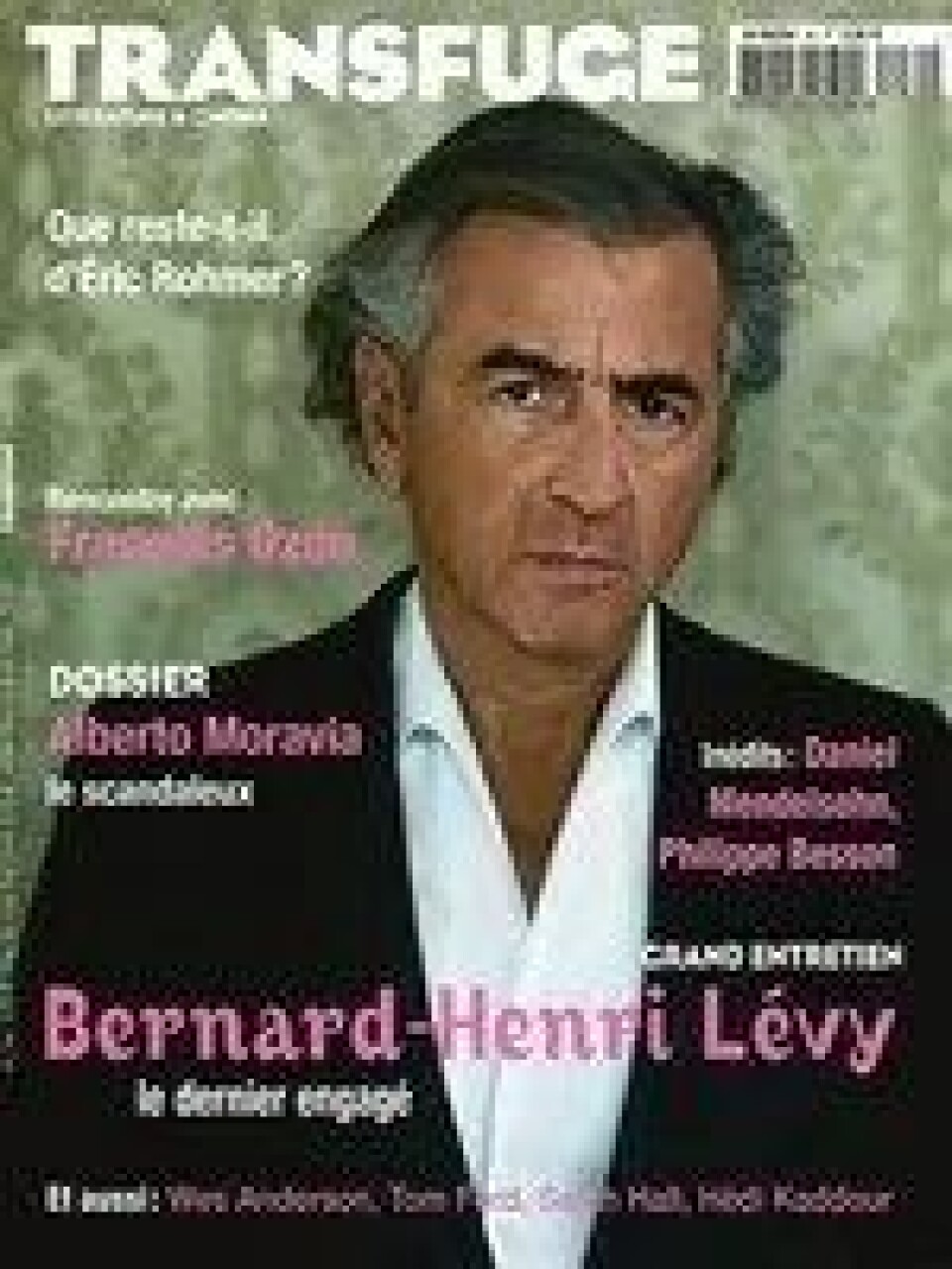 Bernard-Henri Lévy får mye oppmerksomhet i Frankrike for tiden. (Faksimile fra Transfuge) Bernard-Henri Lévy får mye oppmerksomhet i Frankrike for tiden. (Faksimile fra Transfuge)