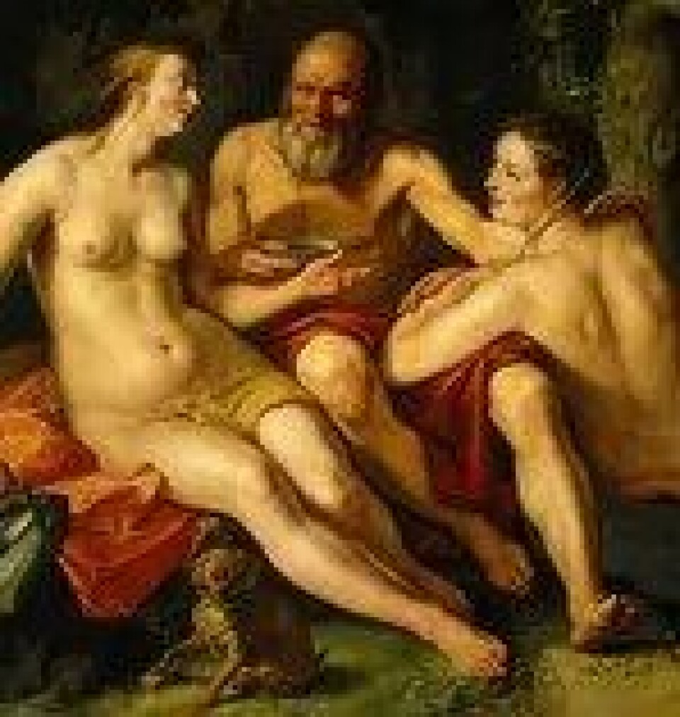 Utsnitt av Lot og hans to døtre av Hendrick Goltzius (1616). (Kilde: Wikimedia commons) Utsnitt av Lot og hans to døtre av Hendrick Goltzius (1616). (Kilde: Wikimedia commons)