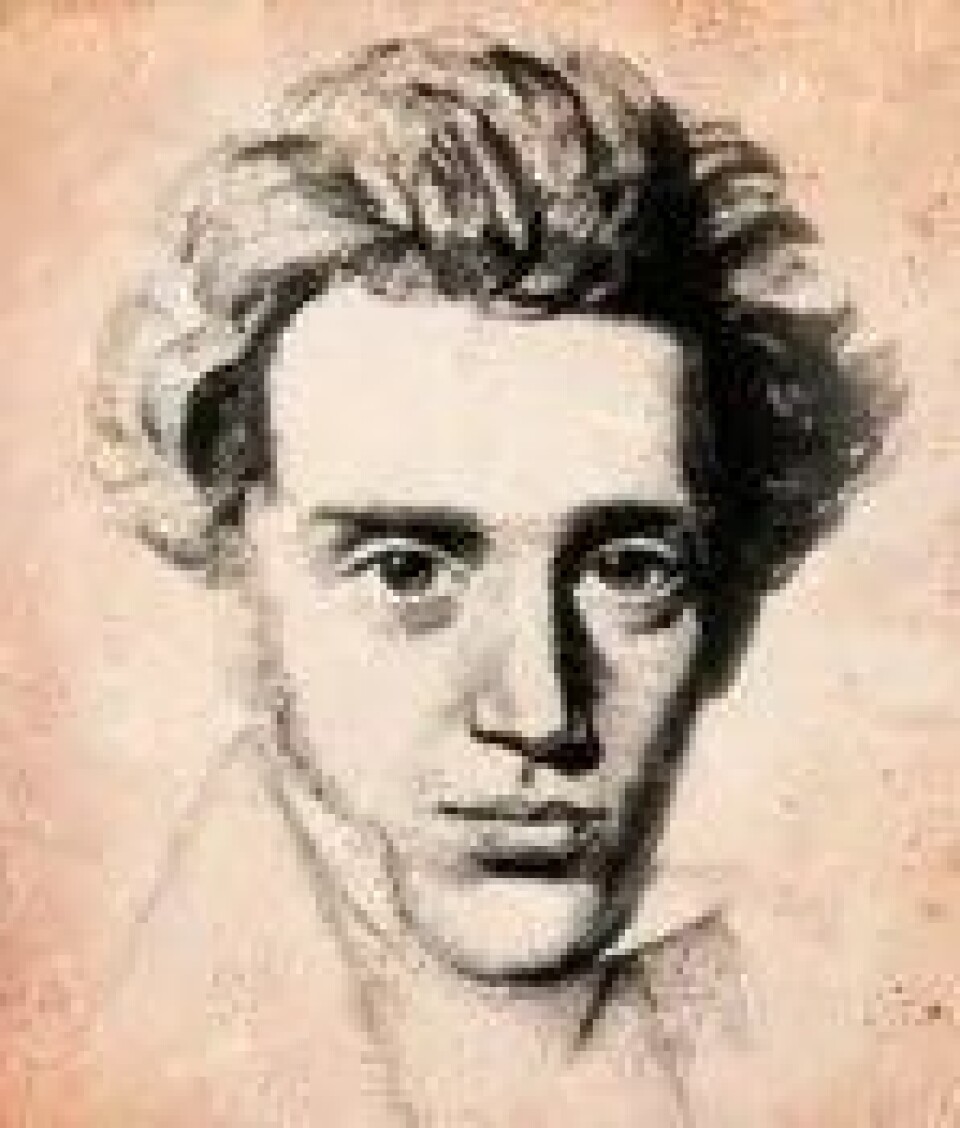 Søren Kierkegaard (1813–1855). (Kilde: Wikimedia commons/Salongen) Søren Kierkegaard (1813–1855). (Kilde: Wikimedia commons/Salongen)