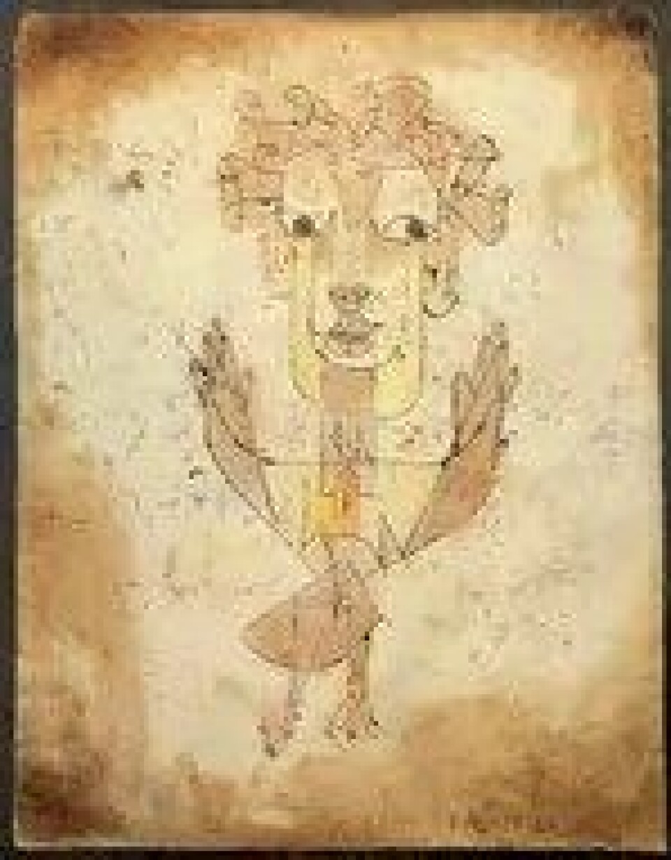 Filosofen Walter Benjamin tolket bildet Angelus Novus (1920) av Paul Klee som en fremstilling av «historiens engel». «Engelens ansikt er rettet mot fortiden; hvor vi fornemmer en kjede av hendelser, ser den bare en enkelt katastrofe som etterlater seg mer og mer opphopede vrakrester,» mente Benjamin. Her er en presentasjon av bildet.