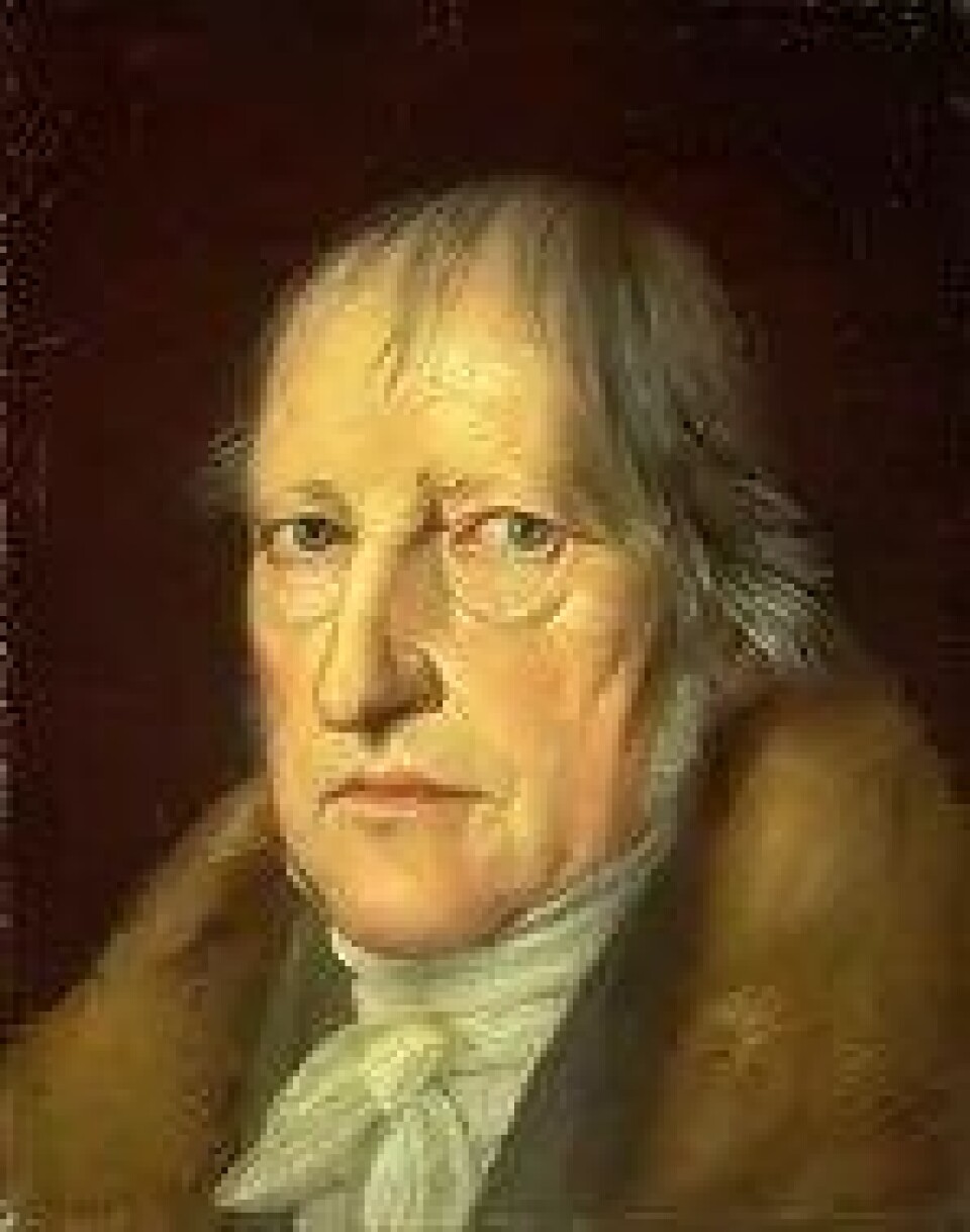 Georg Wilhelm Friedrich Hegel (1770–1883) udviklede den dristige hypotese, at individuel frihed ikke konkurrerer med, men muliggøres af vellykkede, sociale relationer. Her portrætteret af Jakob Schlesinger, 1831. (Kilde: Wikimedia commons) Georg Wilhelm Friedrich Hegel (1770–1883) udviklede den dristige hypotese, at individuel frihed ikke konkurrerer med, men muliggøres af vellykkede, sociale relationer. Her portrætteret af Jakob Schlesinger, 1831. (Kilde: Wikimedia commons)
