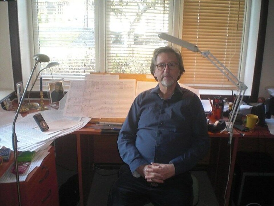 Lasse Thoresen i arbeidsrommet sitt. (Foto: Alexander Myklebust) Lasse Thoresen i arbeidsrommet sitt. (Foto: Alexander Myklebust)