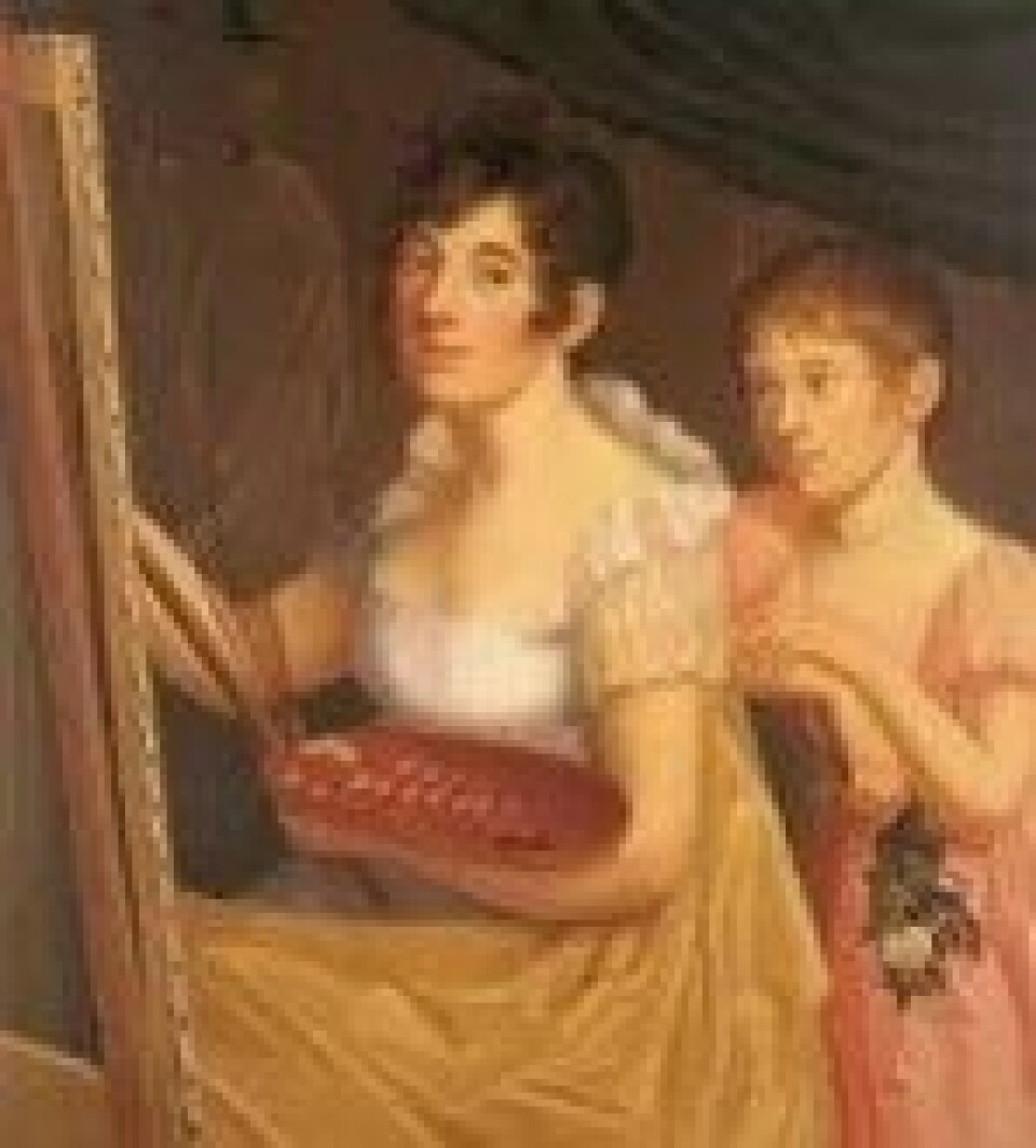 Arthur Schopenhauers mor og søster, Johanna og Adele. Maleri av Carolina Bardua (1806). (Kilde: Wikimedia commons) Arthur Schopenhauers mor og søster, Johanna og Adele. Maleri av Carolina Bardua (1806). (Kilde: Wikimedia commons)