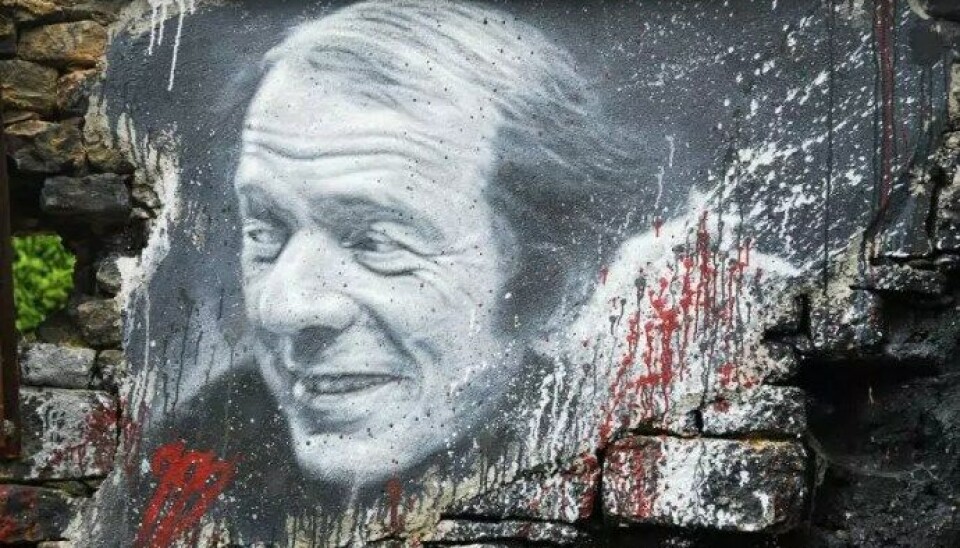 Gilles Deleuze (1925-1995). Her portrettert i et gatemaleri. Foto: Thierry Ehrmann