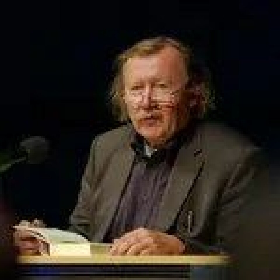 Filosofen Peter Sloterdijk (bildet) legger vekt på «det pantomimiske» ved Diogenes. (Kilde: Wikimedia commons) Filosofen Peter Sloterdijk (bildet) legger vekt på «det pantomimiske» ved Diogenes. (Kilde: Wikimedia commons)