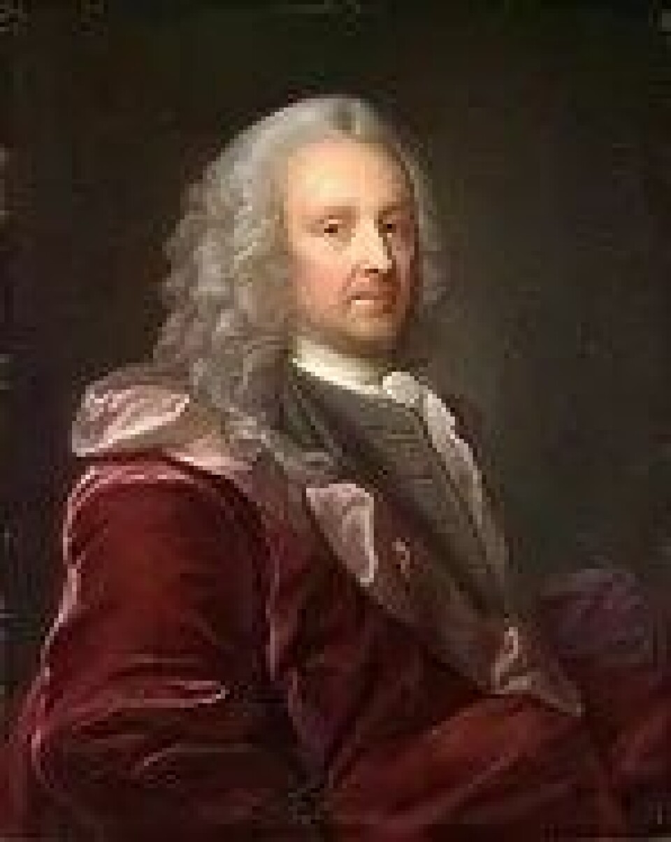 Ludvig Holberg (1684–1757) er blant skikkelsene som trekkes frem i Feministische mannen. (Kilde: Wikimedia commons)