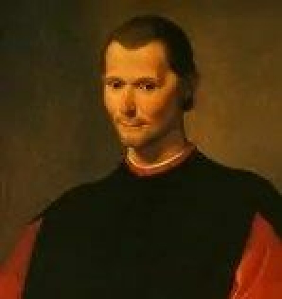 Santi di Titos portrett av Machiavelli. (Kilde: Wikimedia Commons)