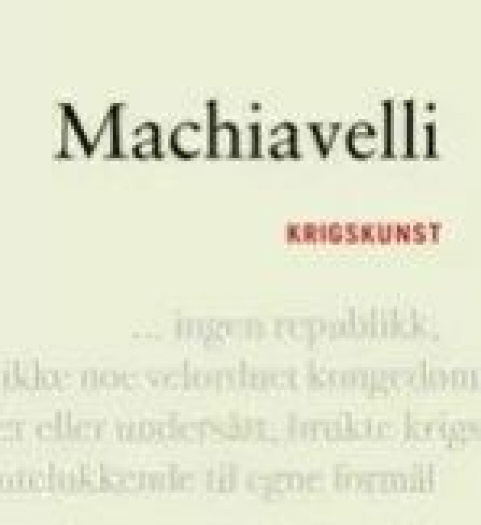 Bok: Krigskunst – Niccolò Machiavelli