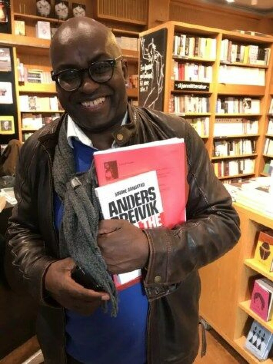Achille Mbembe på Litteraturhuset i Oslo i september 2019. (Foto: Sindre Bangstad) Achille Mbembe på Litteraturhuset i Oslo i september 2019. (Foto: Sindre Bangstad)