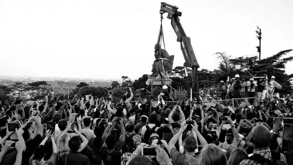 Protestbevegelsen #rhodesmustfall var rettet mot en statue ved University of Cape Town til minne om den britiske imperiebyggeren Cecil Rhodes. (Kilde: Flickr) Protestbevegelsen #rhodesmustfall var rettet mot en statue ved University of Cape Town til minne om den britiske imperiebyggeren Cecil Rhodes. (Kilde: Flickr)