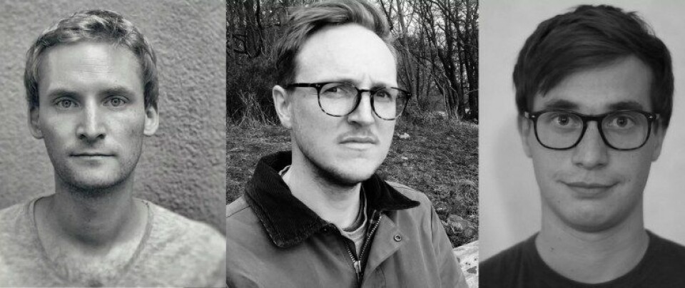 Redaktørene for H//O//F’s filosofiserie. Fra venstre: Eirik Høyer Leivestad, Fredrik Wilhelmsen og Ola Morris Innset. Redaktørene for H//O//F’s filosofiserie. Fra venstre: Eirik Høyer Leivestad, Fredrik Wilhelmsen og Ola Morris Innset.