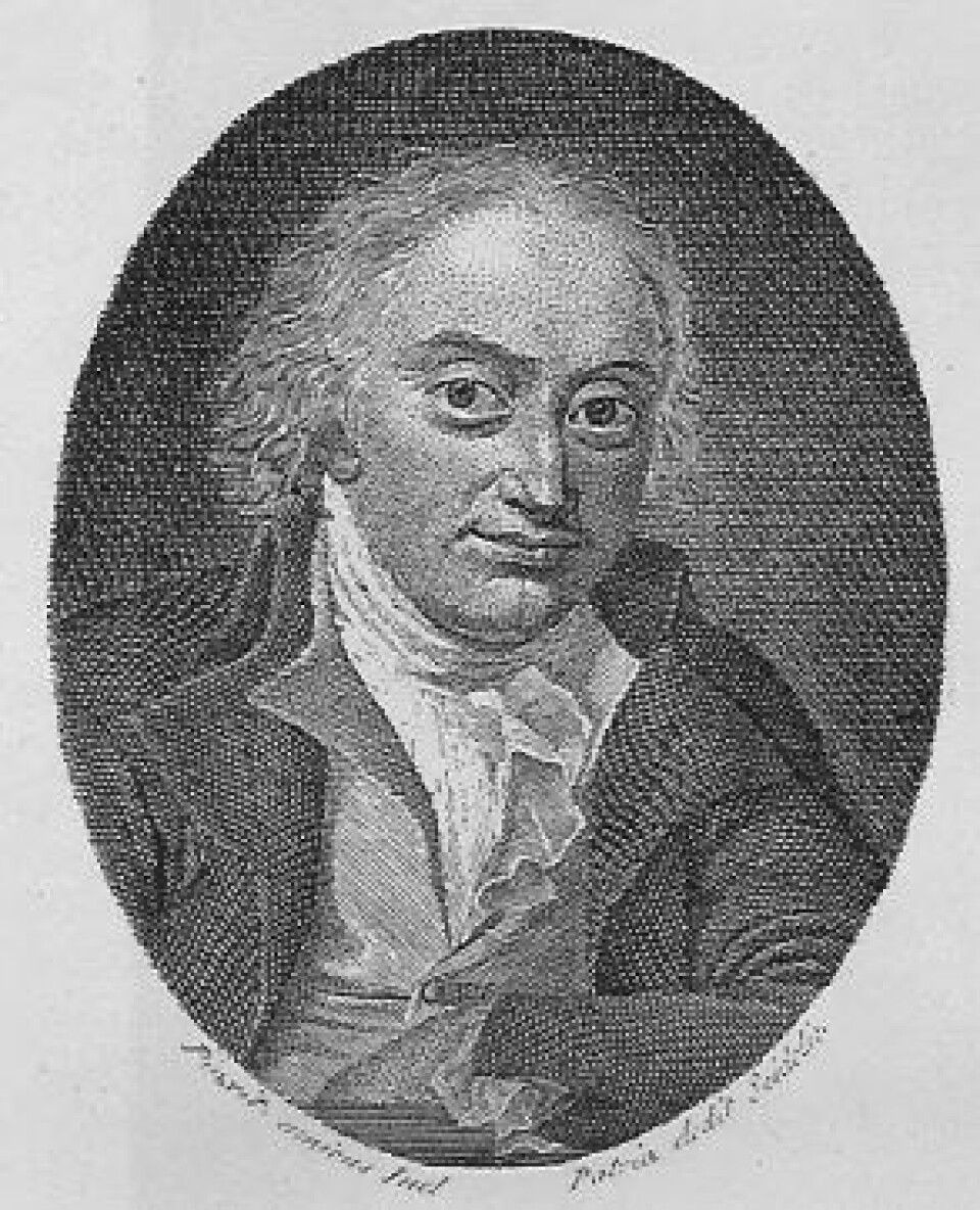 Kobberstikk av Niels Ditlev Riegels, ukjent dato. (Kilde: Wikimedia commons CC0) Kobberstikk av Niels Ditlev Riegels, ukjent dato. (Kilde: Wikimedia commons CC0)