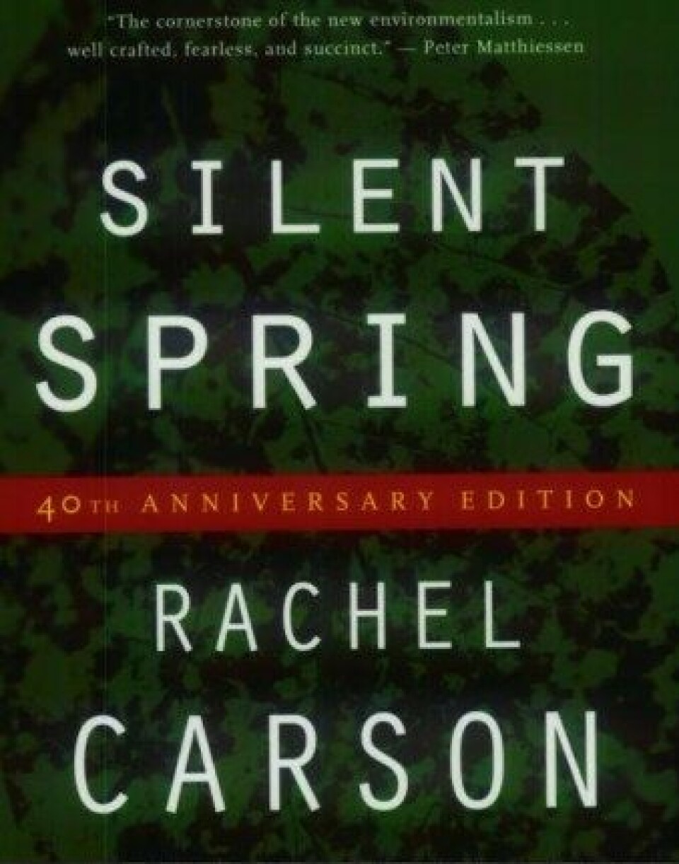 Rachel Carsons inflytelserika Silent spring, publicerad första gången 1962. (Bild: Flickr.) Rachel Carsons inflytelserika Silent spring, publicerad första gången 1962. (Bild: Flickr.)