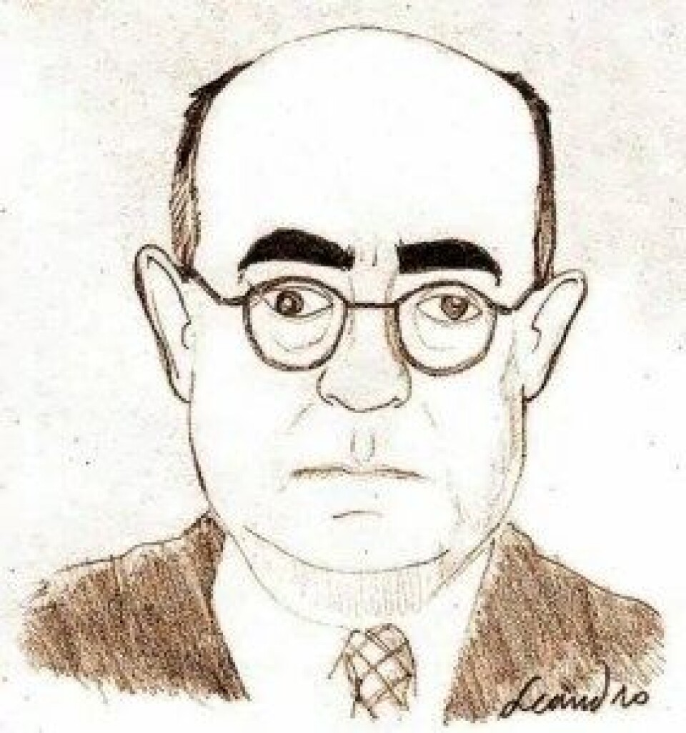 Tegning av Theodor W. Adorno av Primitivojumento (Hentet fra: https://commons.wikimedia.org) Tegning av Theodor W. Adorno av Primitivojumento (Hentet fra: https://commons.wikimedia.org)