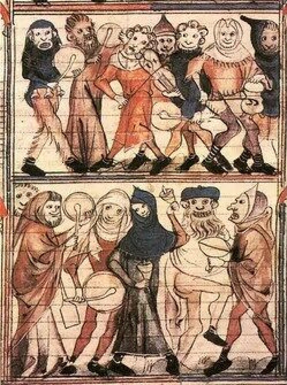I middelalderen snudde dårenes fest, «The Feast of Fools», alt på hodet. Slik provoserer julefortellingen tingenes orden, om mulig hakket mer dramatisk. (Kilde: Wikimedia Commons)