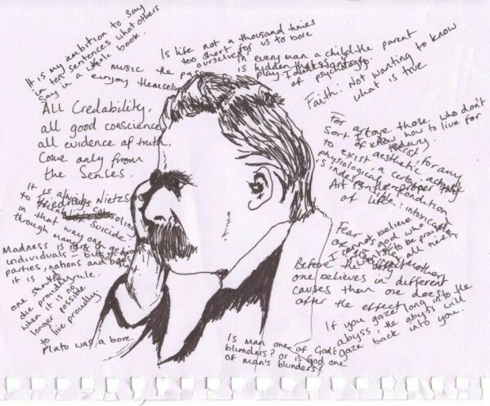 – Nietzsches filosofi vekker stadig interesse, selv om folk ikke nødvendigvis vet hva den går ut på. (Foto: SPDP / Flickr)
