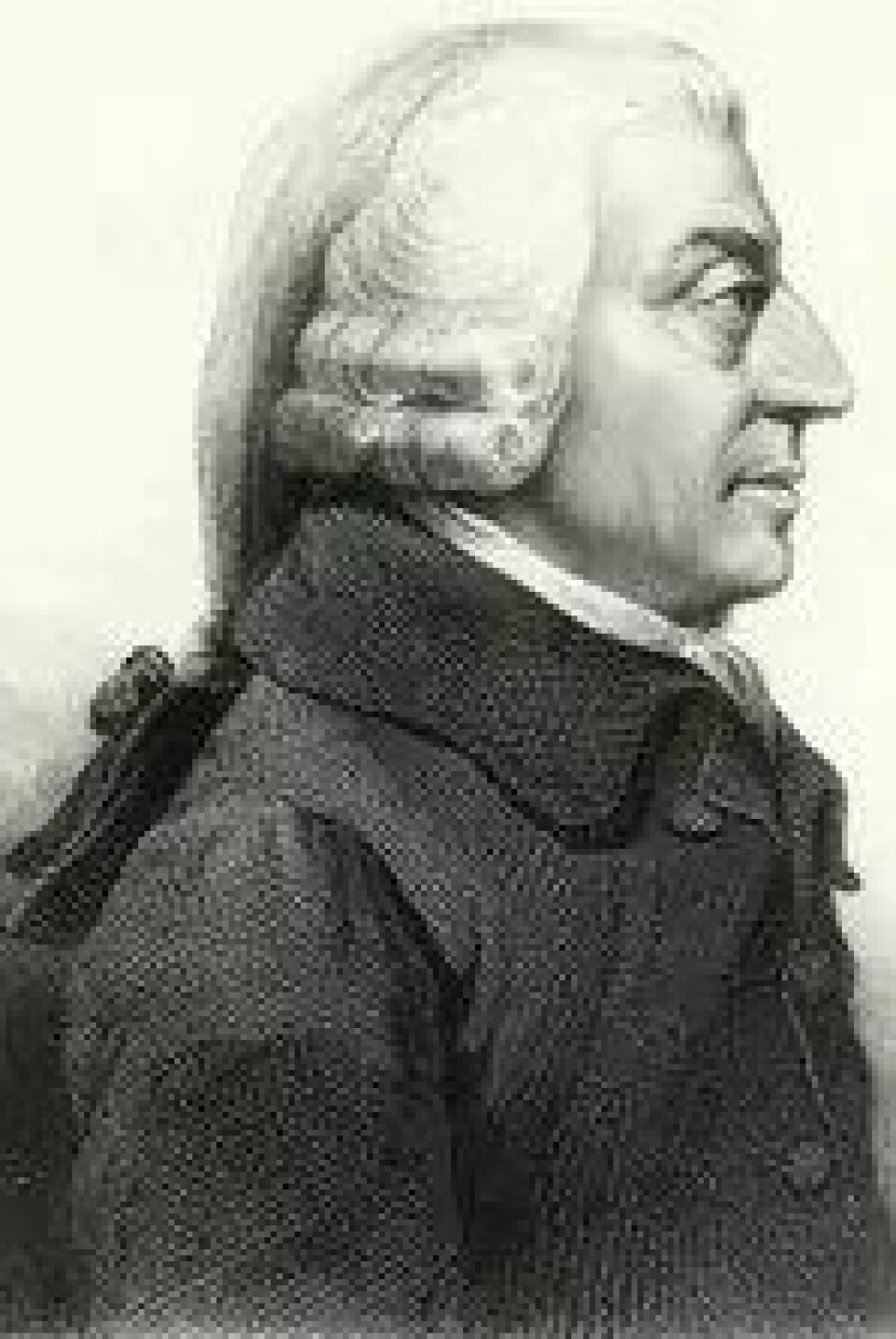 Adam Smith (1723–1790). Etsning basert på portrett fra 1787. (Kilde: Wikimedia commons.)