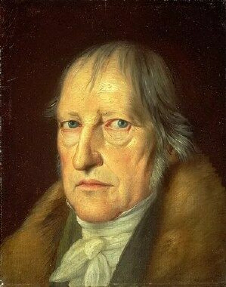 Hegel mente at skolen utgjorde en egen sfære mellom familien og samfunnet. Her ser vi filosofen i et portrett av Jakob Schlesinger (1792-1855). (Kilde: Wikimedia Commons)