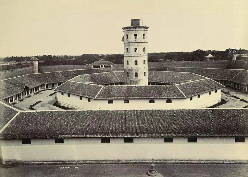 Bilde av et Panoptisk fengsel. (Kilde: Wikimedia commons)