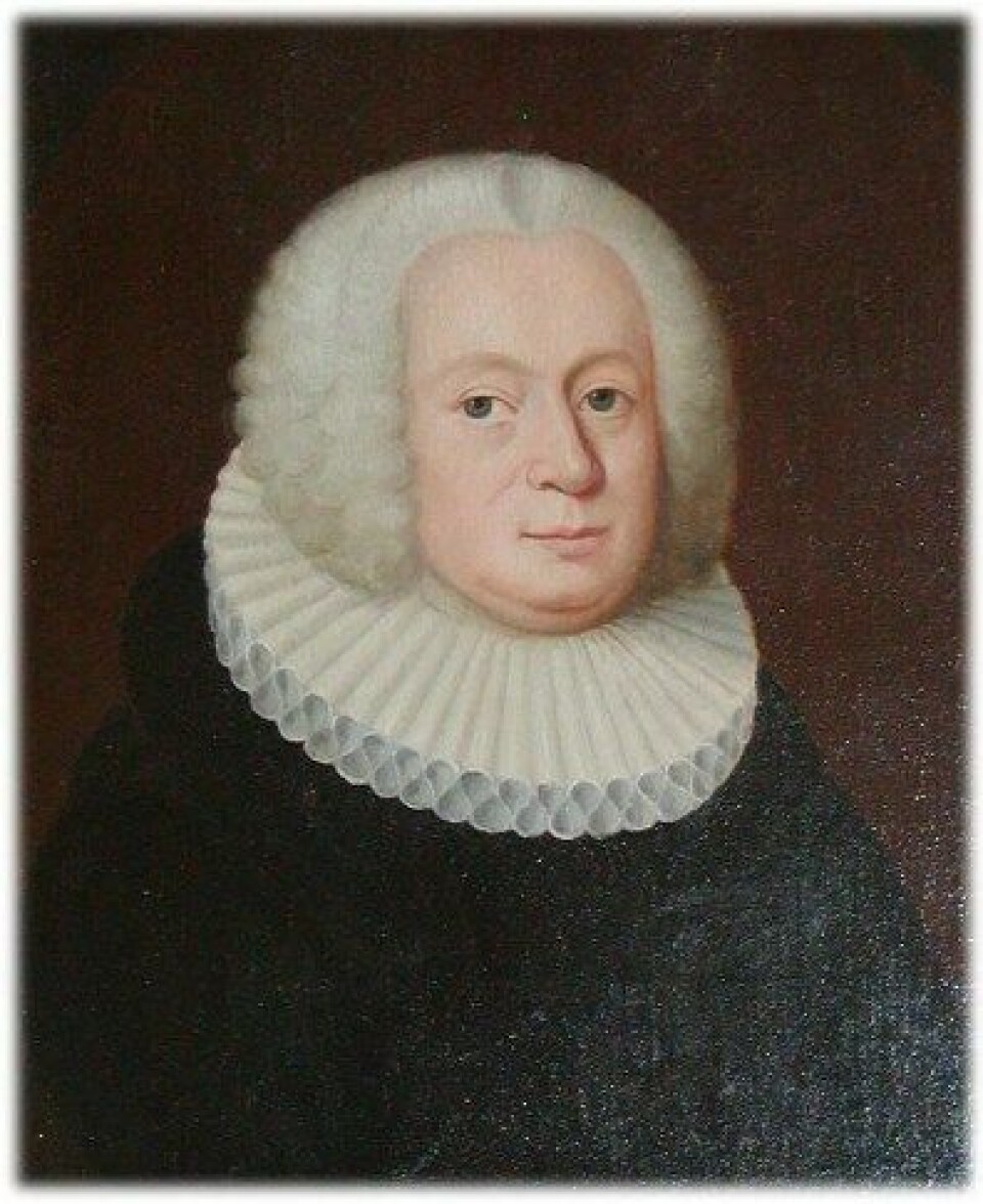 Biskop av Bergen, Erik Pontoppidan den Yngre, var en av de Fasting var uenige med i spørsmålet om slaveri. Maleri av Pontoppidan fra første halvdel av 1700-tallet. (Kilde: Wikimedia commons.) Biskop av Bergen, Erik Pontoppidan den Yngre, var en av de Fasting var uenige med i spørsmålet om slaveri. Maleri av Pontoppidan fra første halvdel av 1700-tallet. (Kilde: Wikimedia commons.)