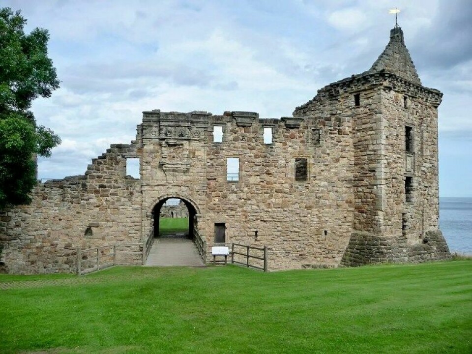 St. Andrews slott i Skottland (Kilde: Wikimedia Commons)