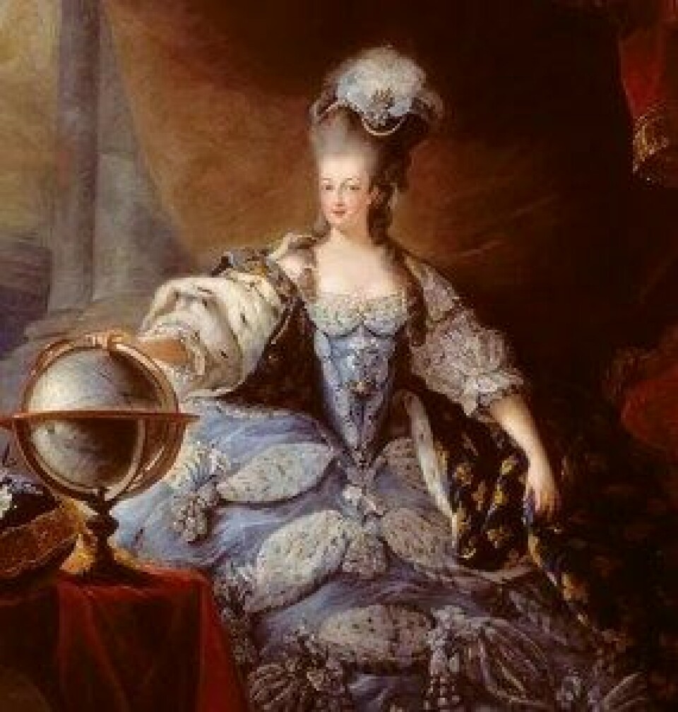 De Gouges adresserer Dronning Marie Antoinette, her portrettert i 1775. (Illustrasjon: Wikimedia commons)