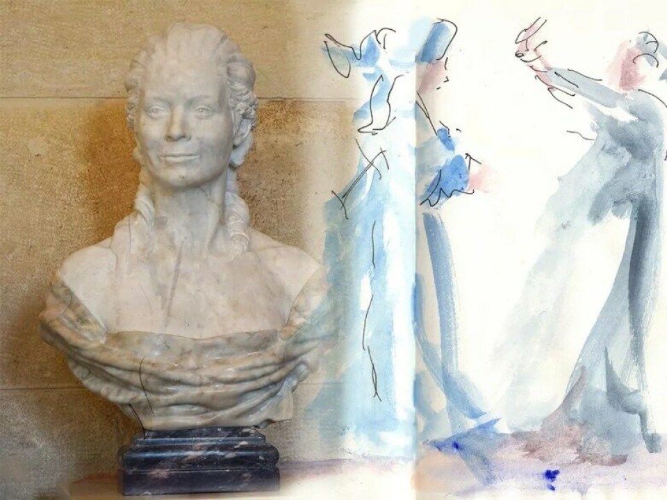 Byste og tegning av Olympe de Gouges. (Kilde: Wikimedia commons/flickr) Byste og tegning av Olympe de Gouges. (Kilde: Wikimedia commons/flickr)