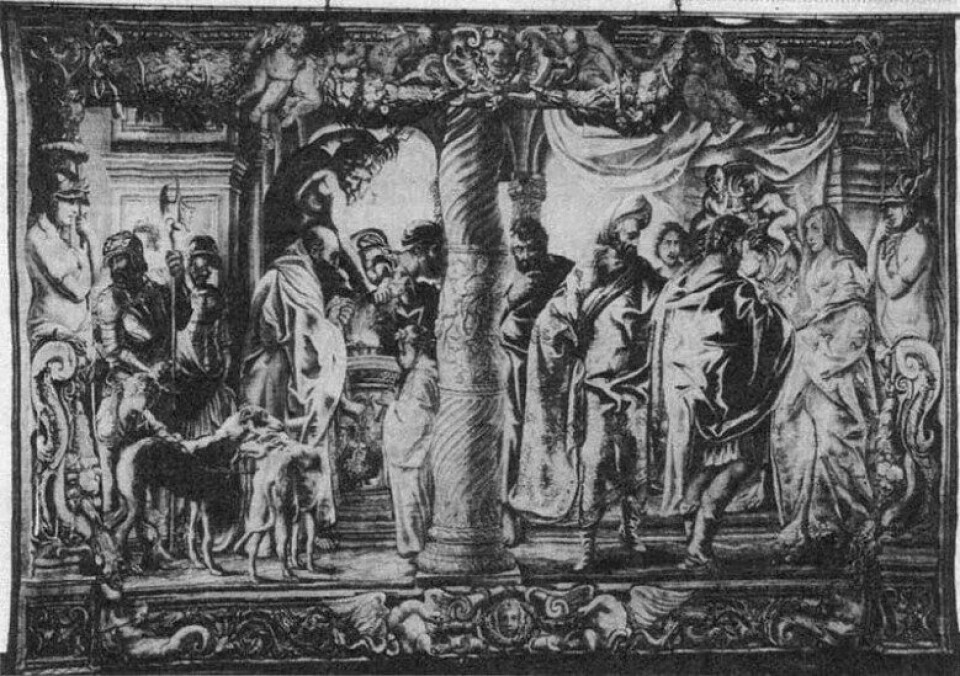 Odyssevs reiser fra Alkinoos. Maleri av Jacob Jaerdens (1593–1678) (Kilde: Wikimedia Commons) Odyssevs reiser fra Alkinoos. Maleri av Jacob Jaerdens (1593–1678) (Kilde: Wikimedia Commons)
