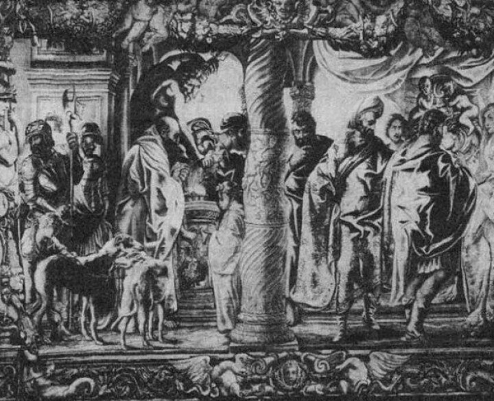Odyssevs reiser fra Alkinoos. Maleri av Jacob Jaerdens (1593–1678) (Kilde: Wikimedia Commons)