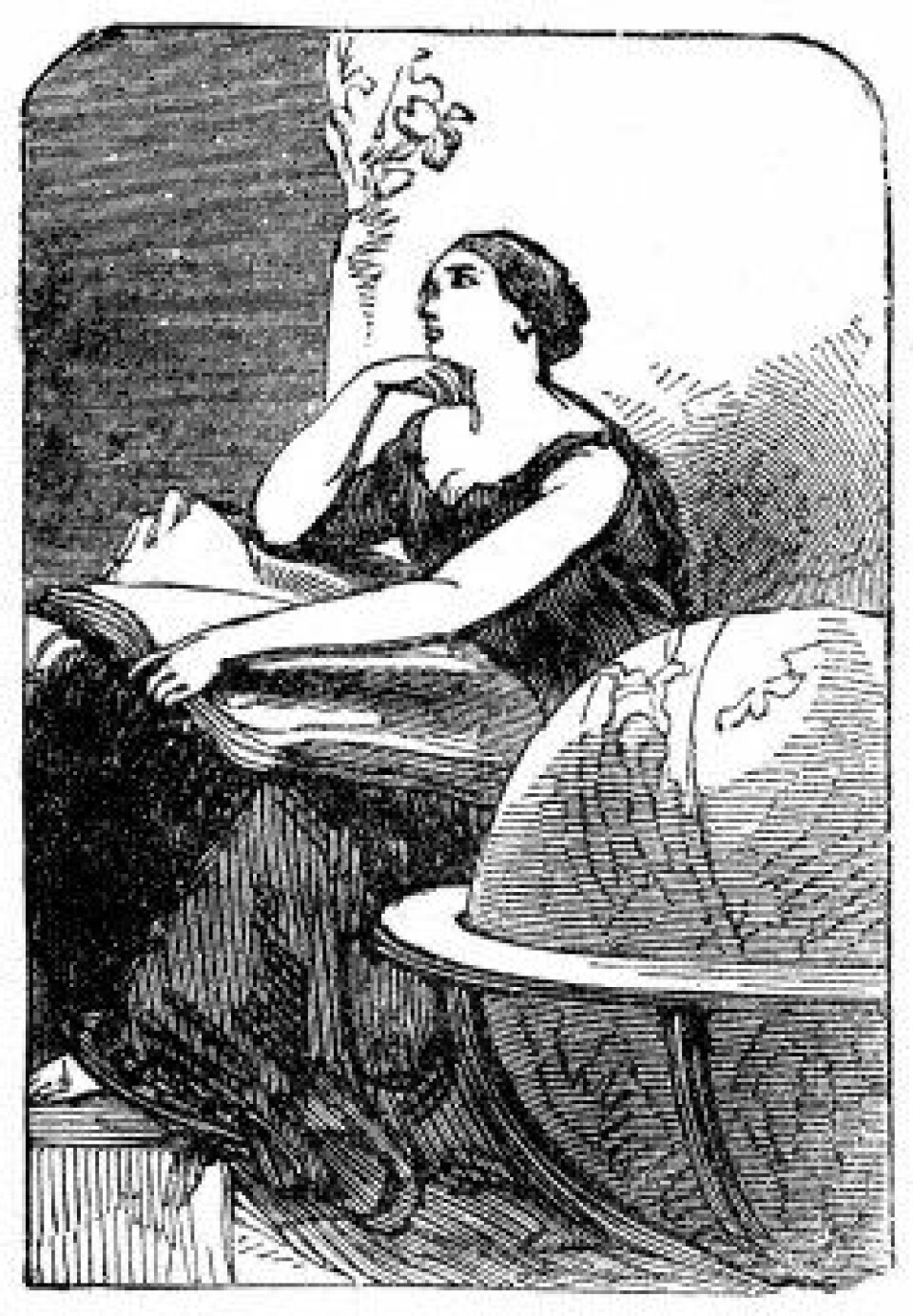 Hypatia fra Alexandria, illustrasjon fra 1900-tallet. (Kilde: Wikimedia commons)
