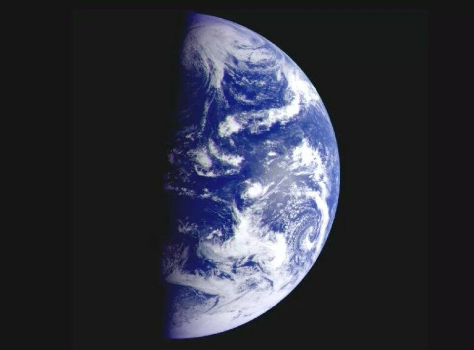 Jorden sett fra verdensrommet. (Kilde: NASA) Jorden sett fra verdensrommet. (Kilde: NASA)