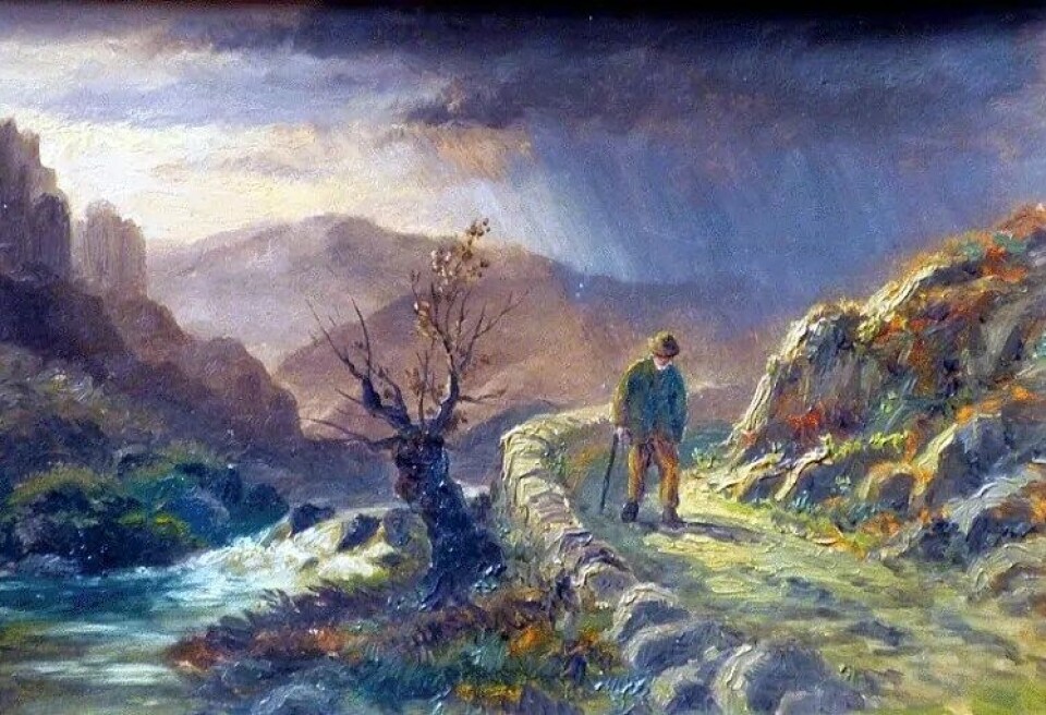The Lonely Road av Alexander Mann. (Kilde: Wikimedia commons CC0 1.0 ) The Lonely Road av Alexander Mann. (Kilde: Wikimedia commons CC0 1.0 )