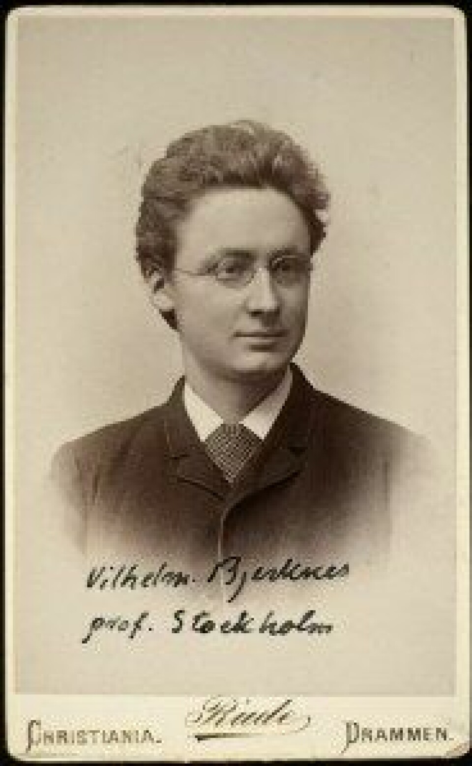 Portrett av Vilhelm Bjerknes (1862-1951). Foto: Flickr/nasjonalbiblioteket.