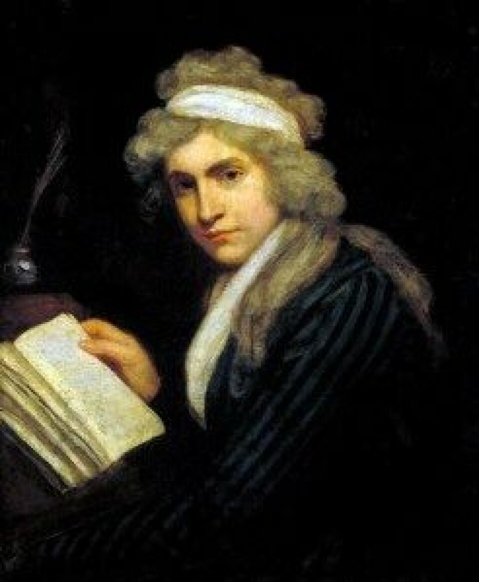Mary Wollstonecraft (1759–1797) portrettert av John Opie. (Kjelde: Wikimedia Commons) Mary Wollstonecraft (1759–1797) portrettert av John Opie. (Kjelde: Wikimedia Commons)
