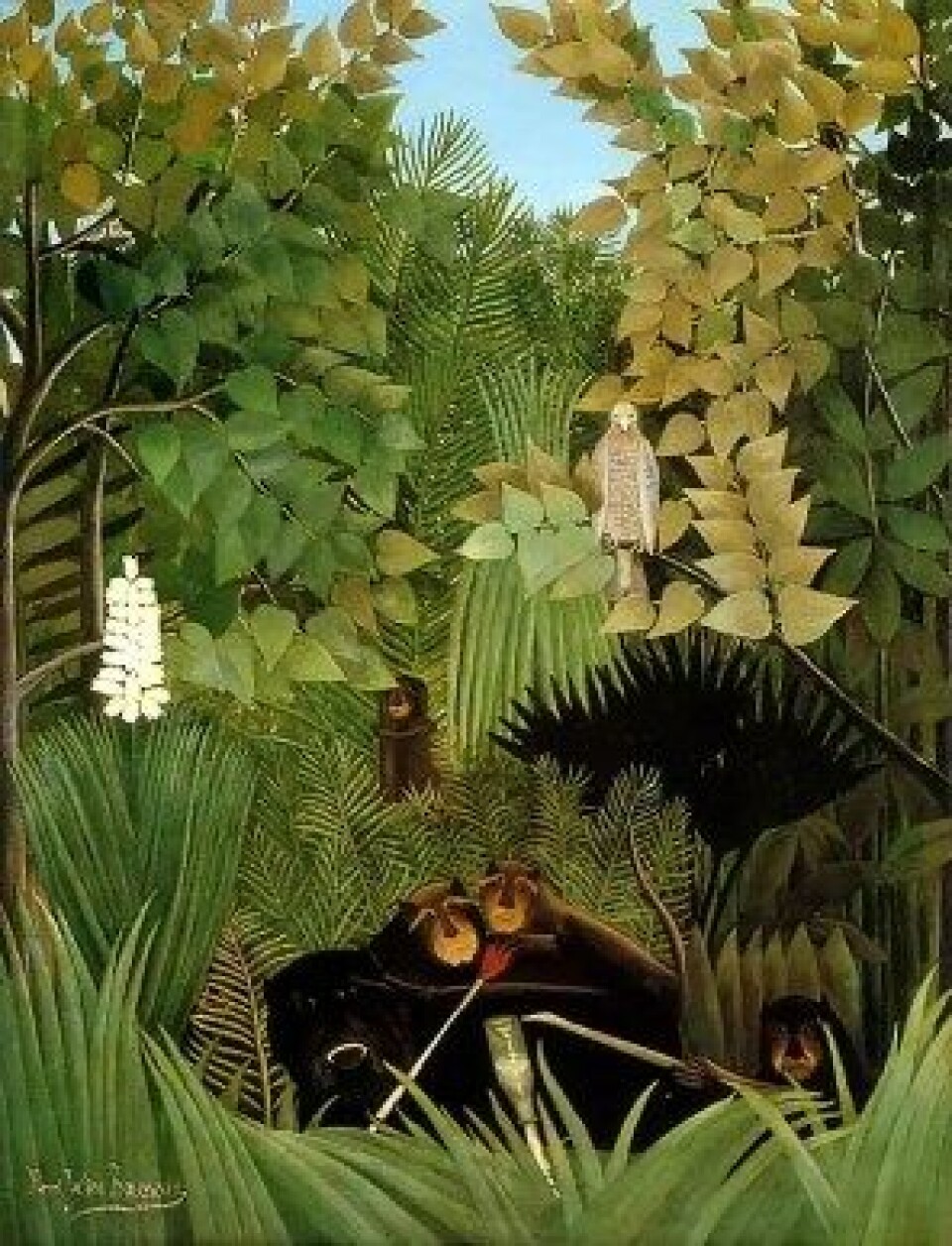 The Merry Jesters av Henri Rousseau 1906. Kilde: Wikimedia commons The Merry Jesters av Henri Rousseau 1906. Kilde: Wikimedia commons