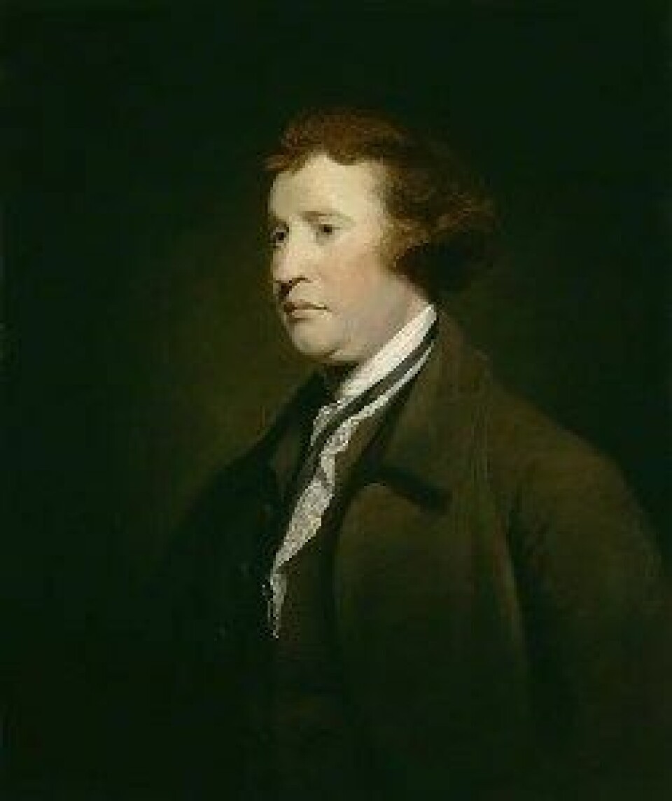Edmund Burke (1729–1797) portrettert av Joshua Reynolds. (Kjelde: Wikimedia Commons)