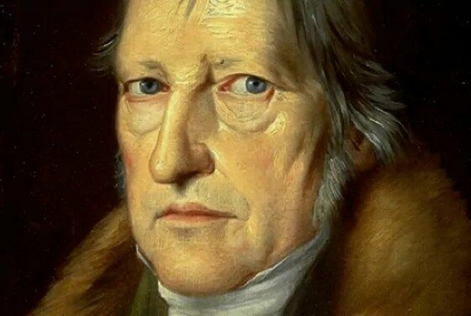 Georg Wilhelm Friedrich Hegel portrettert av Jakob Schlesinger (1831). (Kilde: Wikimedia commons)