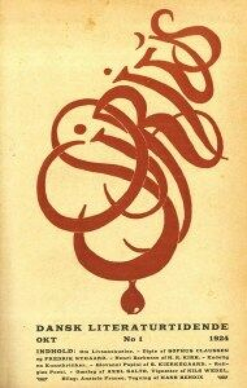 Åpningsnummeret av Otto Gelsteds tidsskrift Sirius (1924). Åpningsnummeret av Otto Gelsteds tidsskrift Sirius (1924).