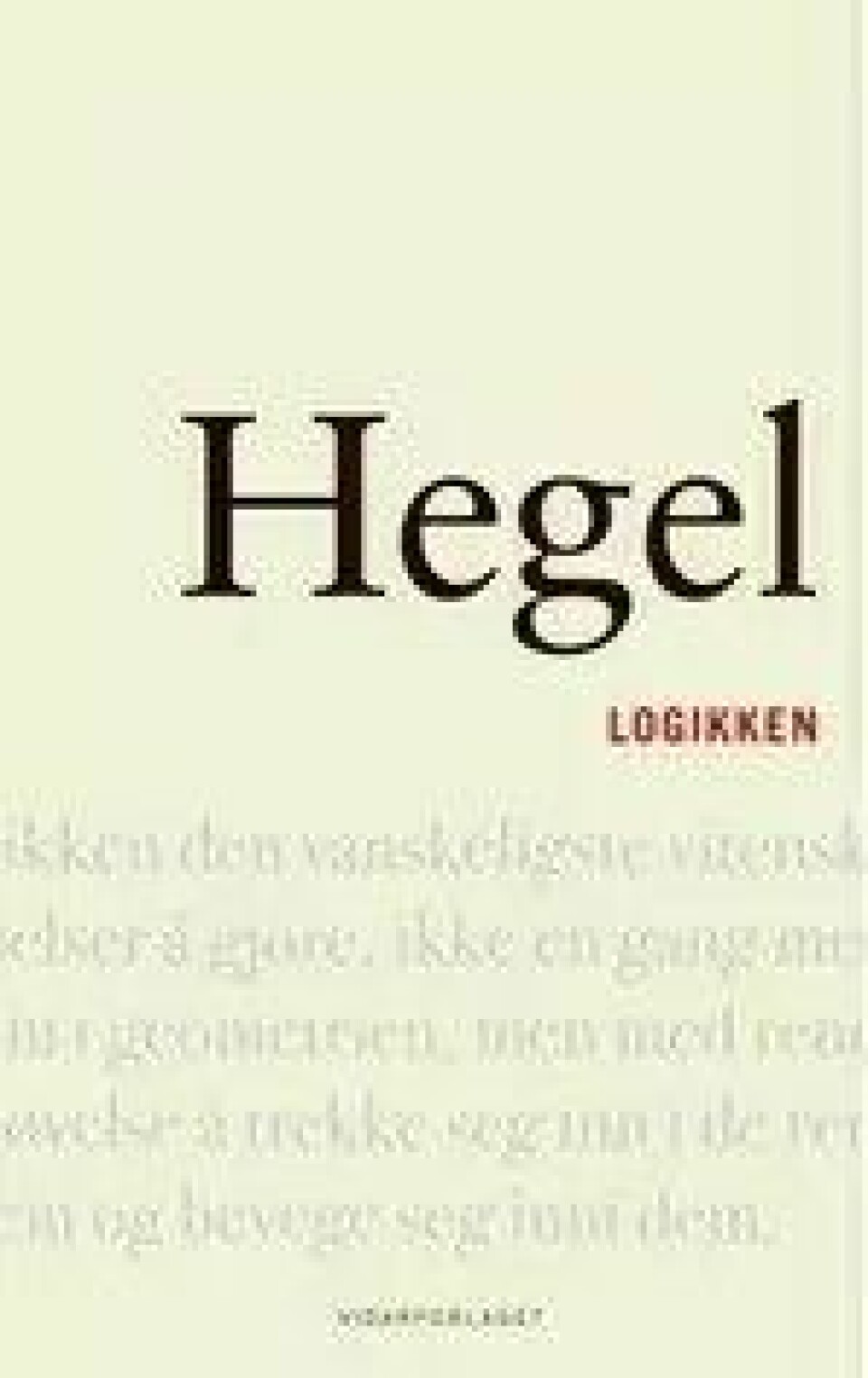 Bok: Logikken – G.W.F. Hegel