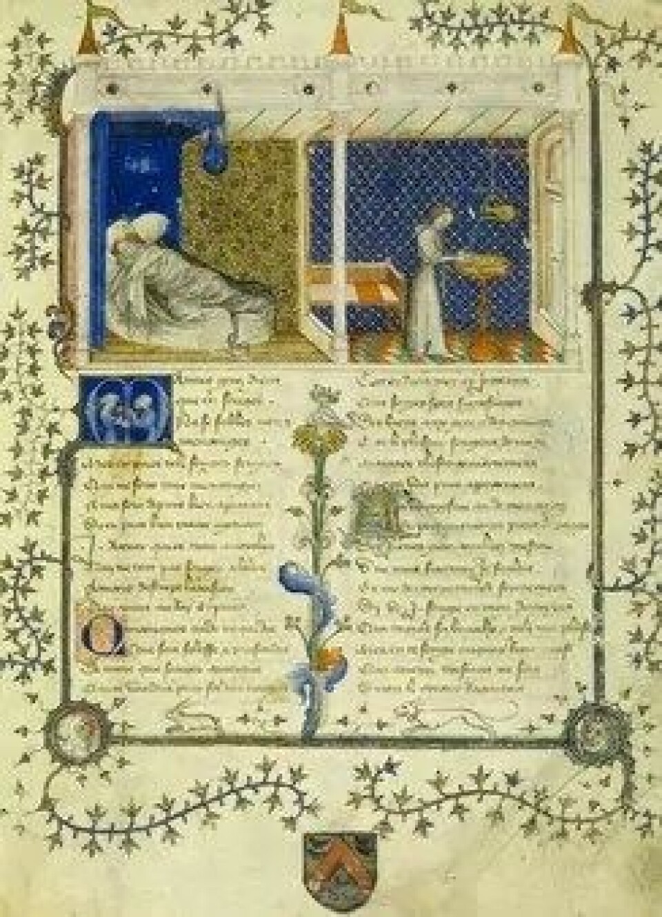Utsnitt fra Roseromanen, her i en versjon fra 1390. (Kilde: Wikimedia commons) Utsnitt fra Roseromanen, her i en versjon fra 1390. (Kilde: Wikimedia commons)