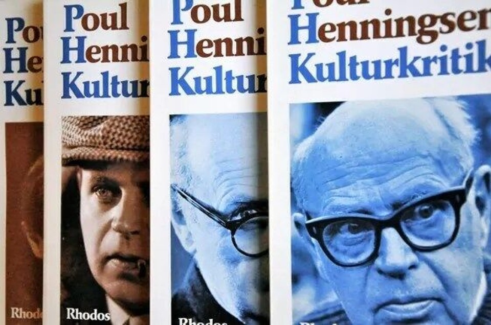 Antologien Kulturkritik i fire bind (1973) rommer bare 10–15 % av PHs produksjon. (Foto: Per Anders Aas) Antologien Kulturkritik i fire bind (1973) rommer bare 10–15 % av PHs produksjon. (Foto: Per Anders Aas)