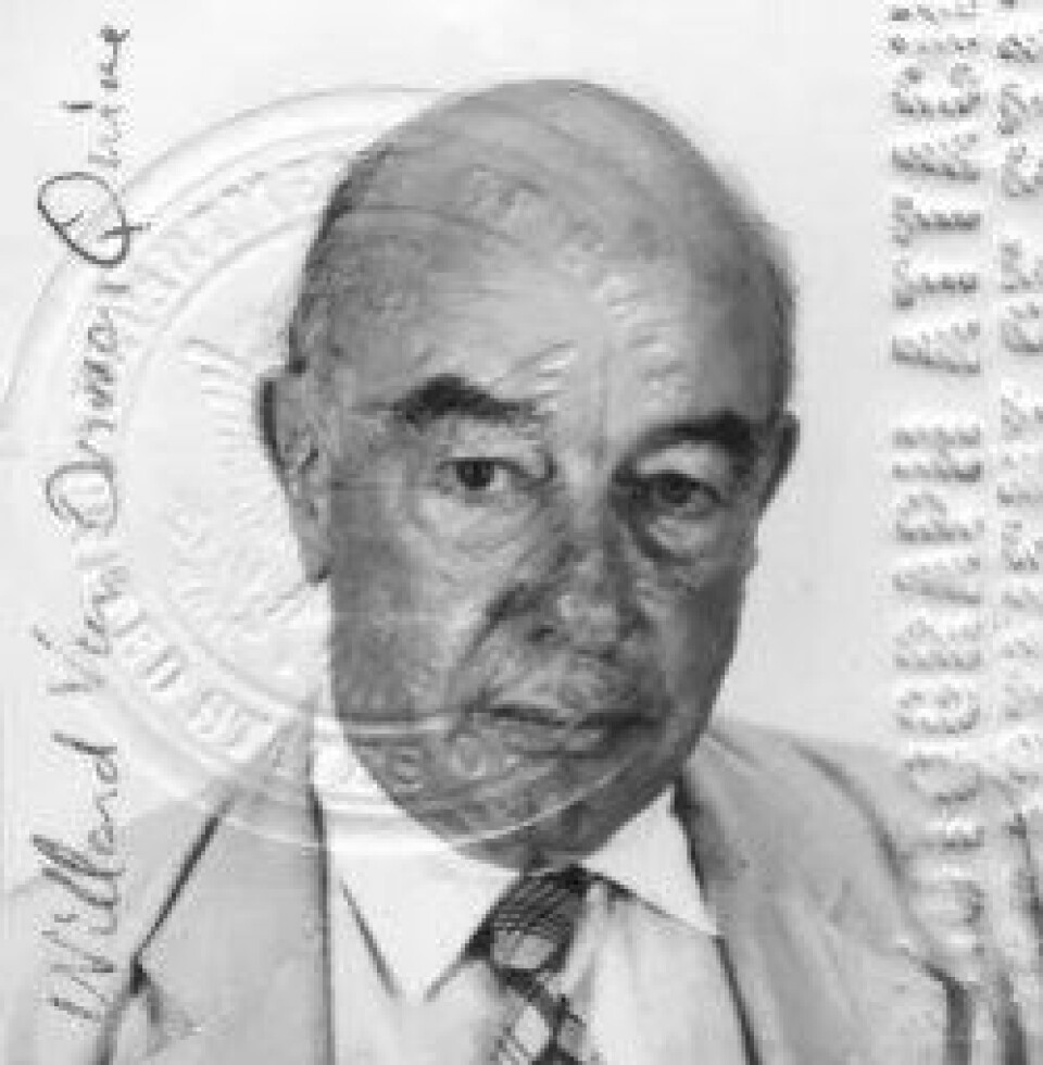 Willard Van Orman Quine (Kilde: Wikimedia commons) Willard Van Orman Quine (Kilde: Wikimedia commons)