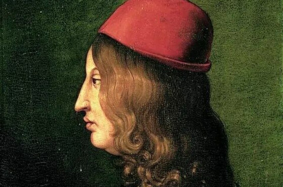 Pico della Mirandola, malt av Cristofano dell’Altissimo på midten av 1500-tallet. (Kilde: Wikimedia Commons CC0 1.0)