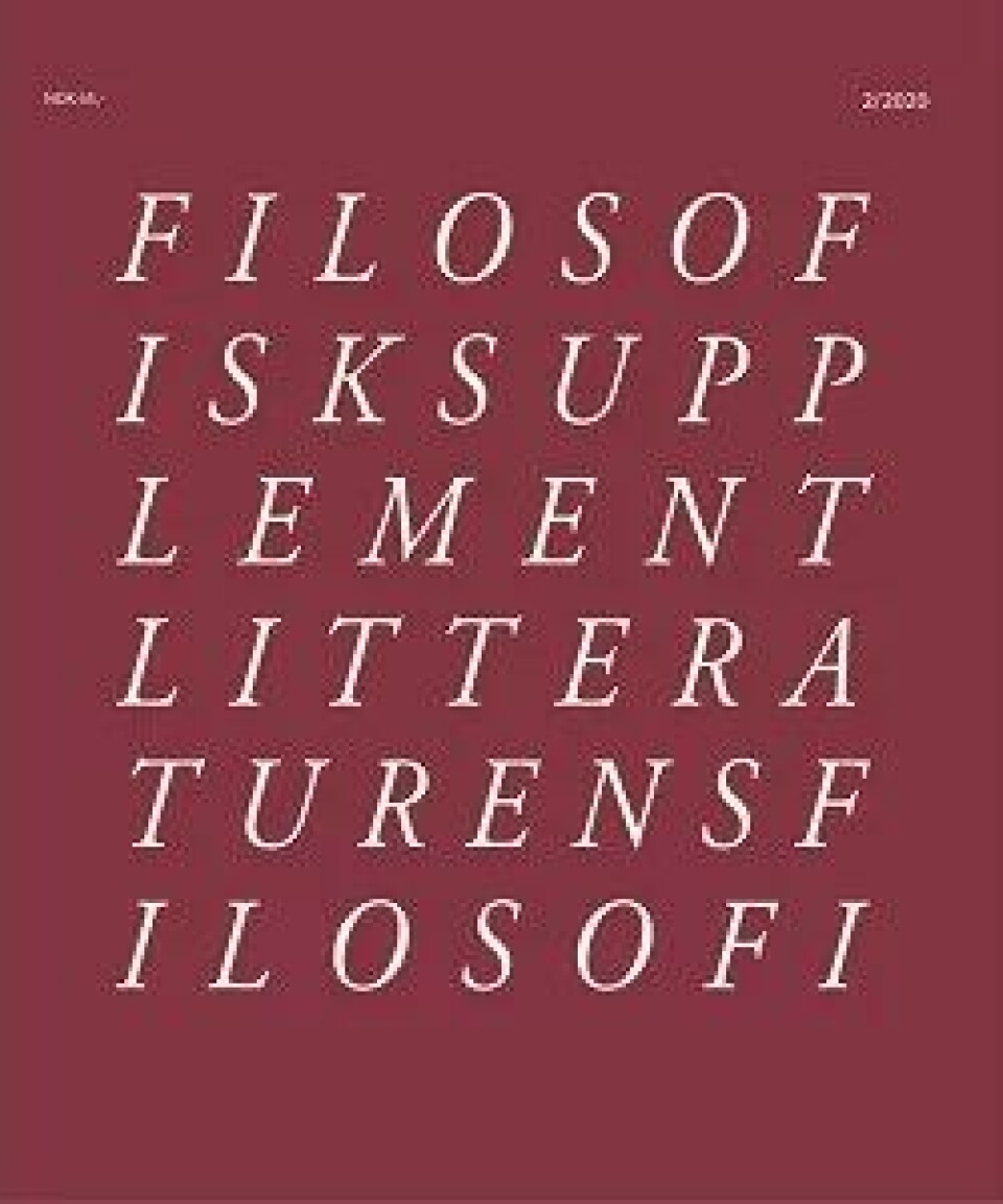 Filosofisk supplement #2/2020 har «Litteraturens filosofi» som tema. Filosofisk supplement #2/2020 har «Litteraturens filosofi» som tema.